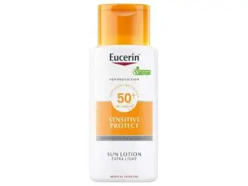 Eucerin SUN Extra ľahké telové mlieko SENSITIVE PROTECT SPF 50+, 150 ml