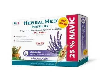 HERBALMED pastilky Pri prechladnutí 24ks