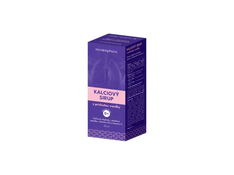 Slovakiapharm KALCIOVÝ SIRUP s príchuťou vanilky 150 ml