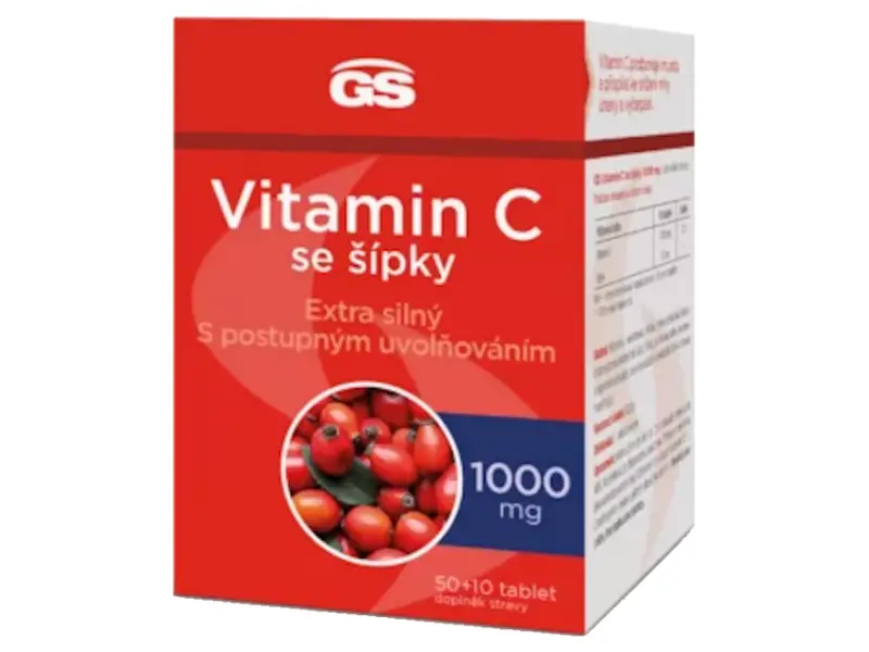GS Vitamín C 1000 so šípkami 50+10 cps