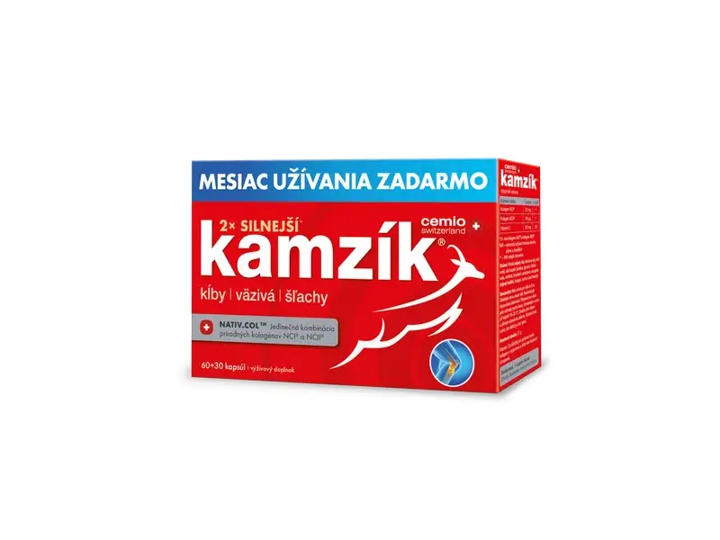 Cemio KAMZÍK silnejší 60+30 kapsúl, LETO 2025