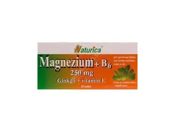 Magnézium 250mg+ B6 s Ginkgom+ vit. E 30 tbl