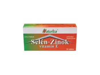 Naturica Selén + Zinok + vitamín E prírodný antioxidant 30 tbl