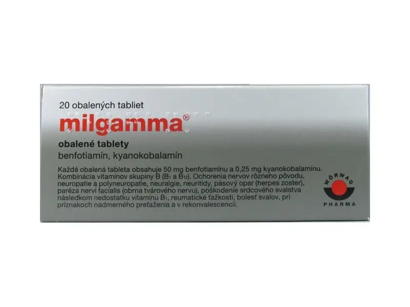 MILGAMMA tbl obd 50 mg/250 µg 20 ks