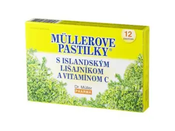 Müllerove pastilky s islandským lišajníkom a vitamínom C 12 tbl