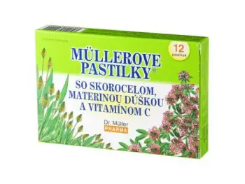 MULLEROVE - Skorocel, materina dúška a vitamín C 12 tbl