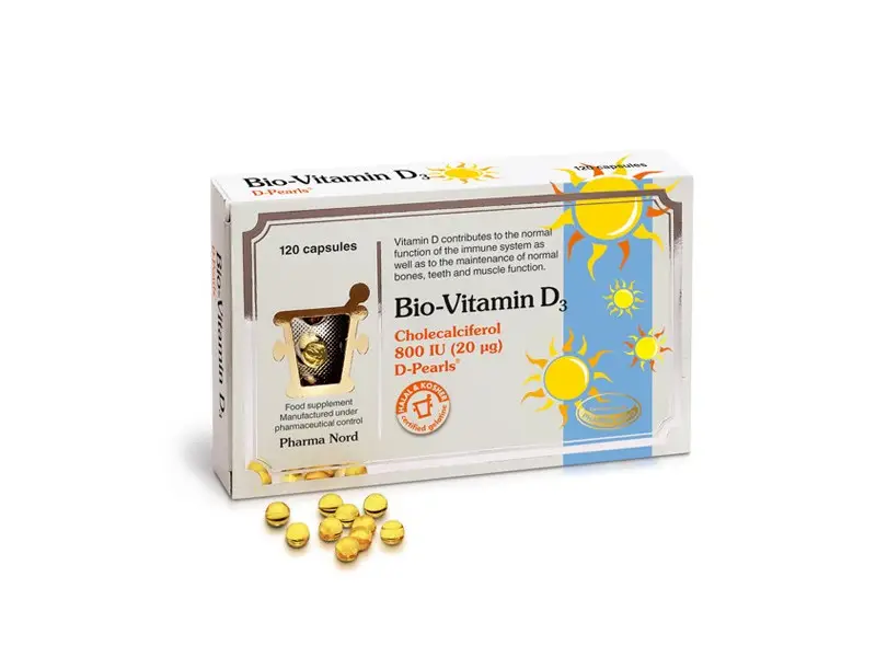 BIO-VITAMÍN D3 cps (cholecalciferol 800 IU) 1x40 ks  PHARMA NORD