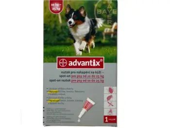 ADVANTIX SPOT ON od 10-25kg 1x2,5ml