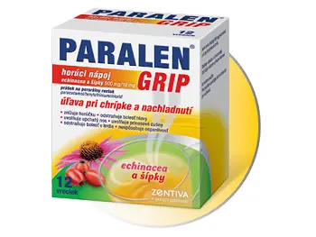 Paralen Grip horúci nápoj echinacea 500mg/10mg 12 vrecúšok