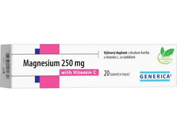 GENERICA Magnesium 250 mg + Vitamin C 20 tbl eff