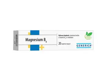GENERICA Magnesium 250mg + B6 20 tbl eff