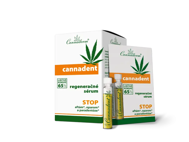 Cannaderm Cannadent regeneračné sérum 10 x 1,5 ml