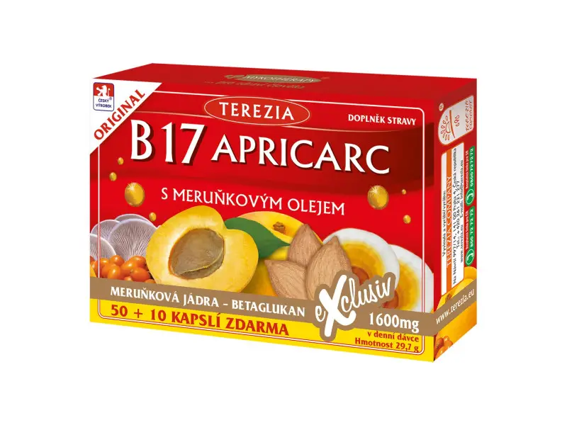 B17 APRICARC s marhuľovým olejom 50+10cps