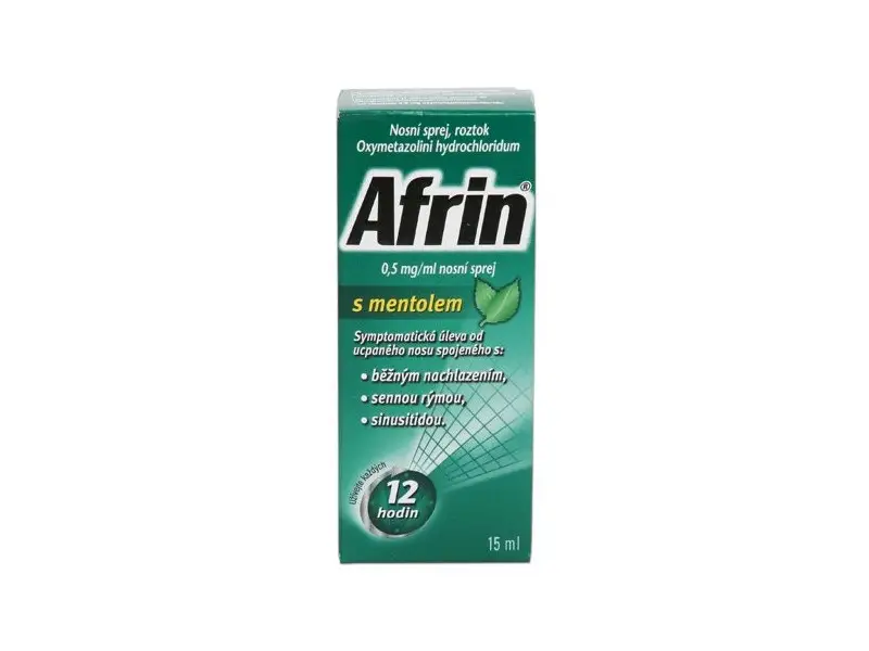 AFRIN NOSNÝ SPREJ S MENTOLOM aer nas 0,5mg/ml 15ml