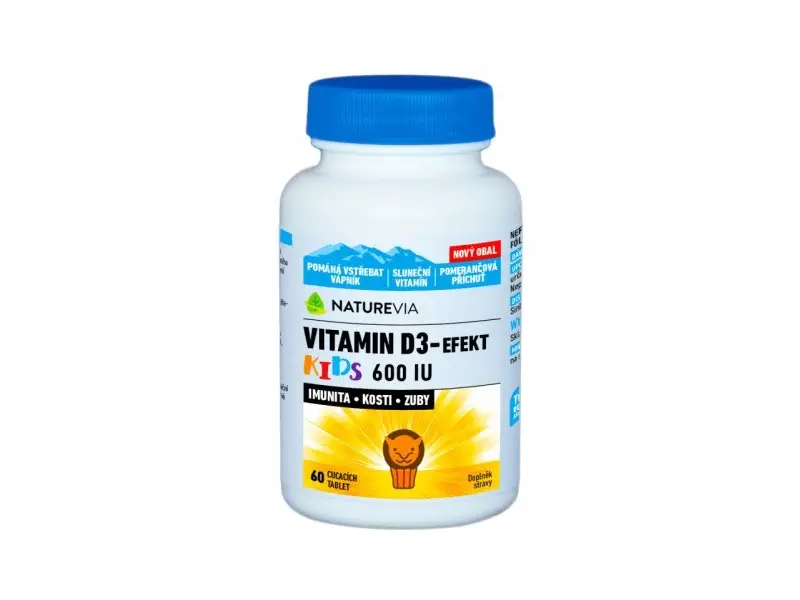 NATUREVIA  Vitamín D3 EFEKT KIDS 600U.I. Vitamín D3 -EFEKT KIDS 600U.I.