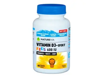 NATUREVIA (SWISS) Vitamín D3 EFEKT KIDS 600U.I.