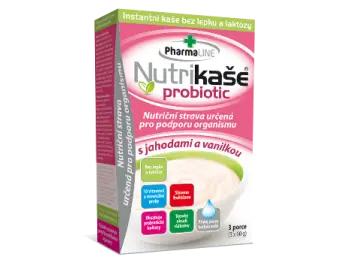 Nutrikaša probiotic s jahodami a vanilkou 3x60 g