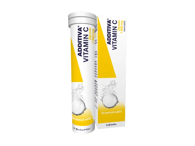 ADDITIVA VITAMIN C ZITRONE ŠUMIVÉ TABLETY