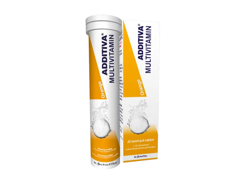 ADDITIVA MULTIVITAMIN ORANGE ŠUMIVÉ TABLETY