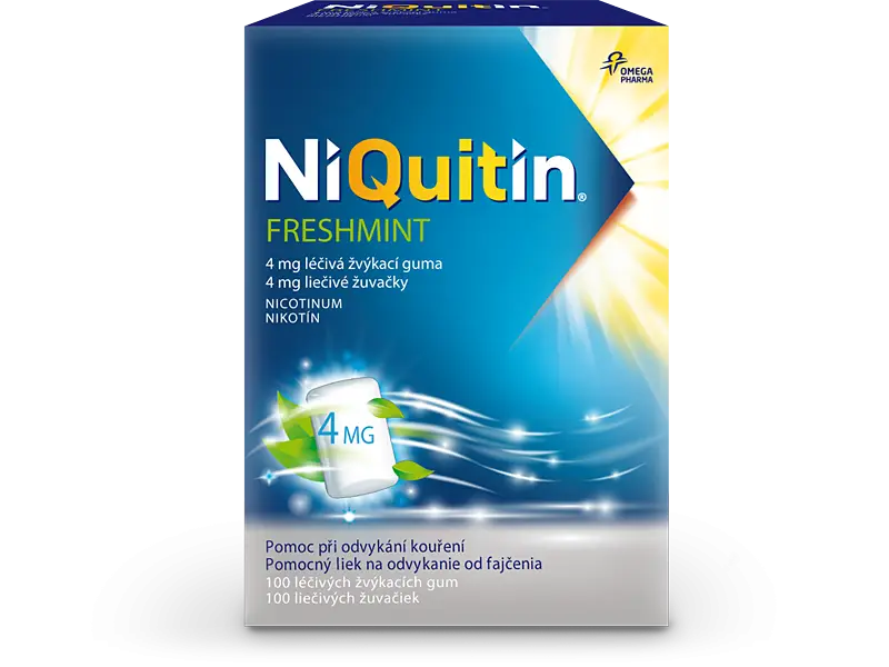 NiQuitin Freshmint 4 mg liečivé žuvačky