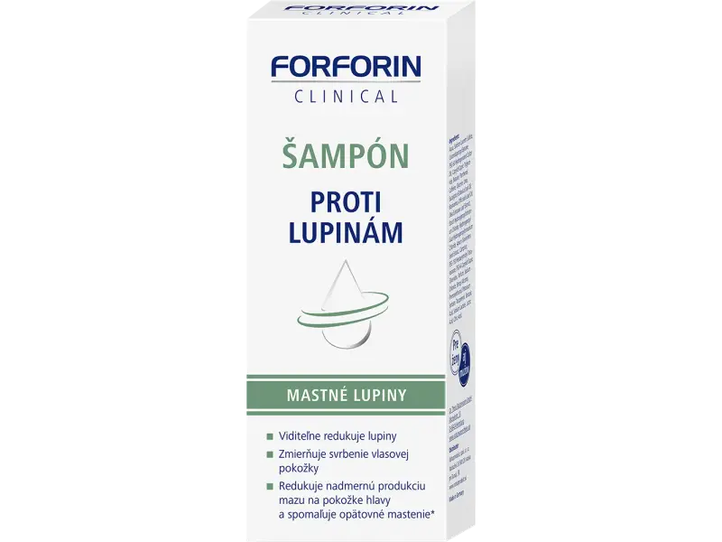 Forforin Clinical Šampón proti lupinám mastné lupiny 200ml