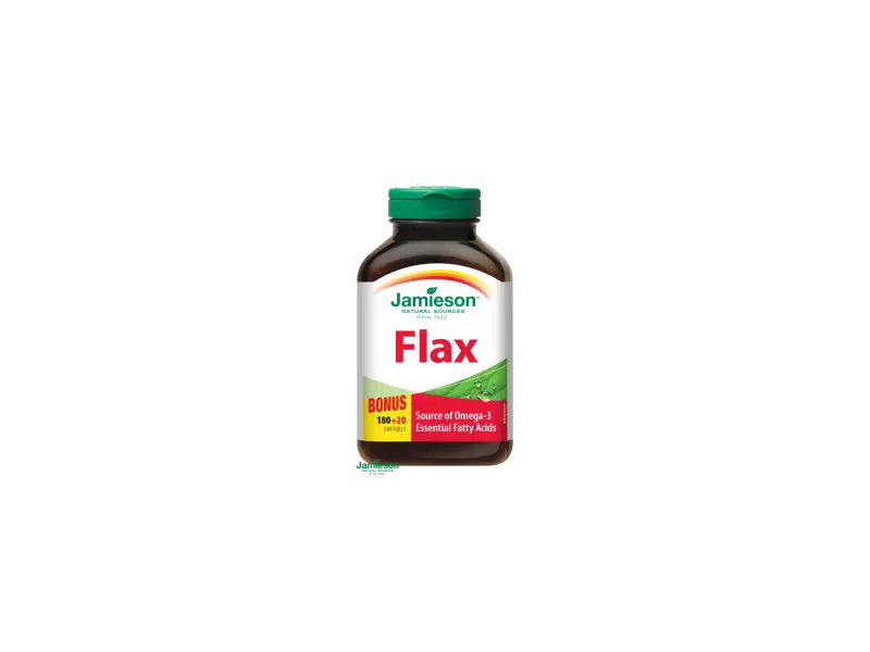 Jamieson Flax Omega-3 1000 mg ľanový olej 200 cps.
