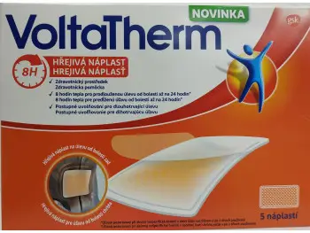 VOLTATHERM HREJIVÁ NÁPLASŤ NA ÚĽAVU OD BOLESTI 1X5 KS