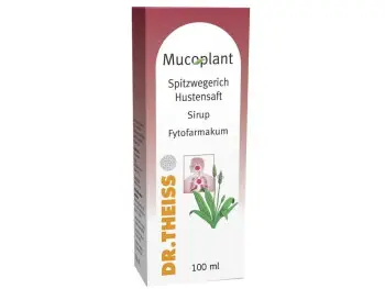 MUCOPLANT Sirup proti kašľu so skorocelom a medom 100ml Dr. THEISS