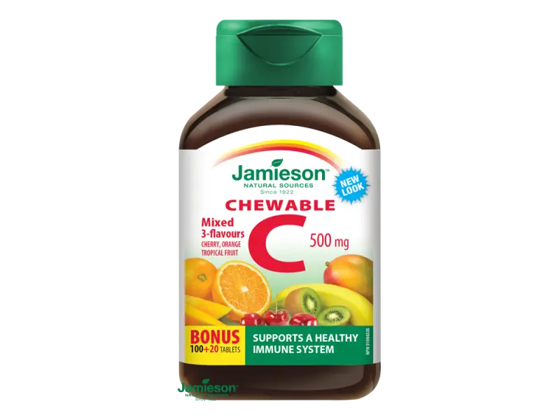 Jamieson Vitamín C 500mg na cmúľanie 120tbl