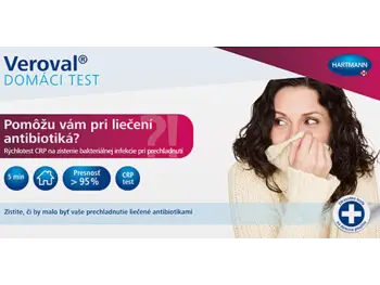 Veroval "Pomôžu vám pri liečení antibiotiká?" domáci CRP test 1x1 ks