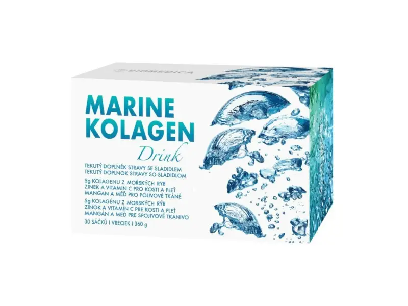 BIOMEDICA MARINE KOLAGEN Drink vrecúška 30x12 g (360 g)