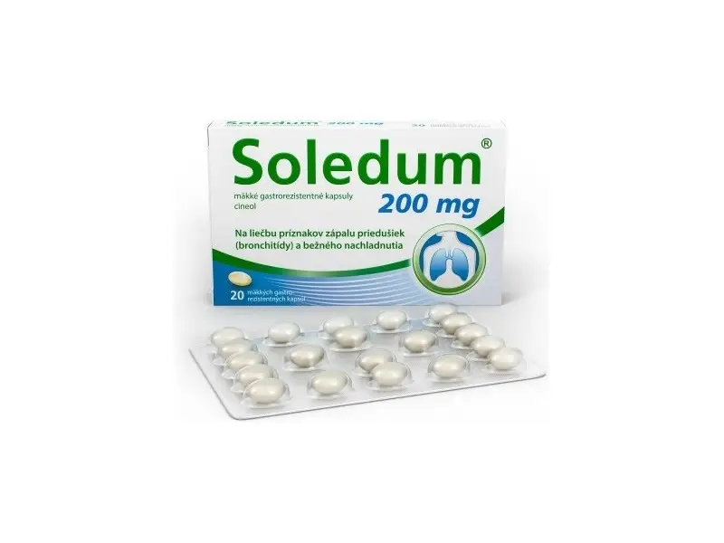 Soledum 200 mg mäkké gastrorezistentné kapsuly 1x20 ks