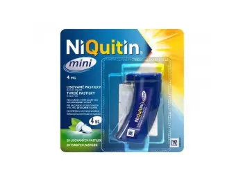 NIQUITIN MINI 4MG 20KS PASTILKY OMEGA PHARMA