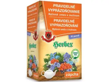 HERBEX PRAVIDELNÉ VYPRÁZDŇOVANIE bylinná zmes s inulínom, vrecká (10x6 g + 10x8 g) (140 g)