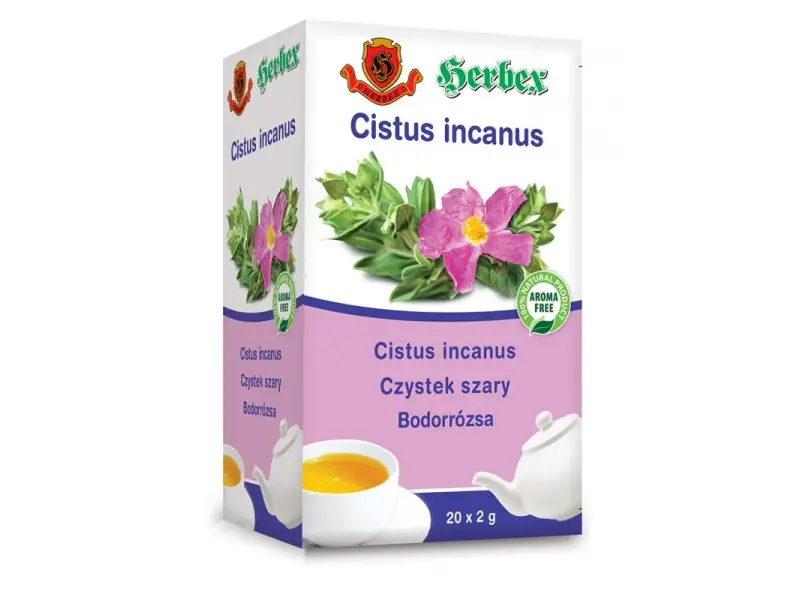 HERBEX CISTUS incanus (Divoká ruža) záparové vrecká 20x2 g (40 g)