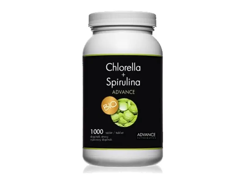 ADVANCE Chlorella + Spirulina BIO tbl 1x1000 ks