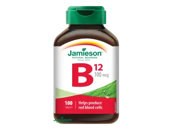 Jamieson Vitamín B12 metylkobalamín 1200 μg s postupným uvoľňovaním 80 tbl.