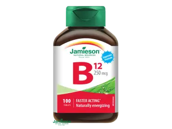 Jamieson Vitamín B12 kyanokobalamín 250µg 100tbl 