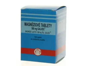 Magnesii lactas Galvex 500 mg (Magnéziové tablety) 100ks