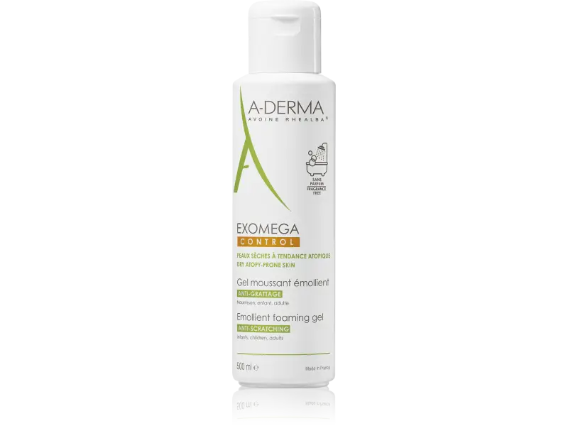 A-DERMA EXOMEGA GEL MOUSSANT ÉMOLLIENT 