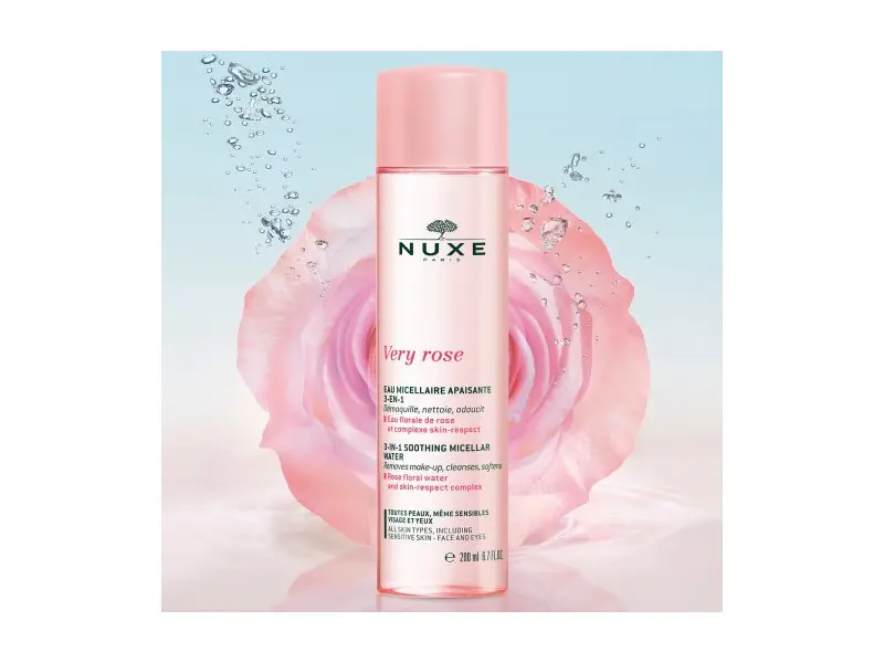 Nuxe Very Rose upokojujúca micerálna voda na tvár a oči 200ml