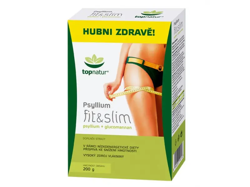 TOPNATUR PSYLLIUM fit & slim krabica prášok, 1x200 g