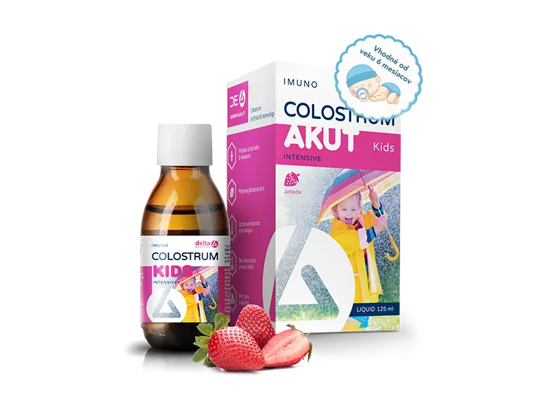 DELTA COLOSTRUM AKUT sirup JAHODA KIDS 1x125 ml