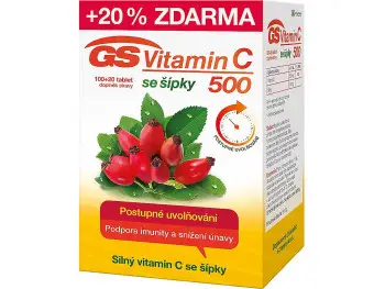 GS Vitamín C 500 so šípkami 100+20tbl