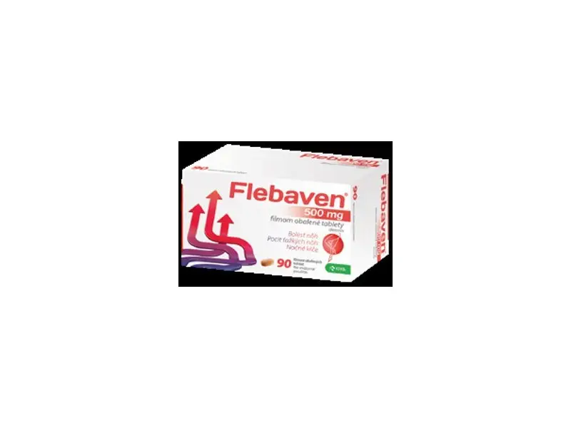 Flebaven 500 mg filmom obalené tablety tbl flm 90 ks