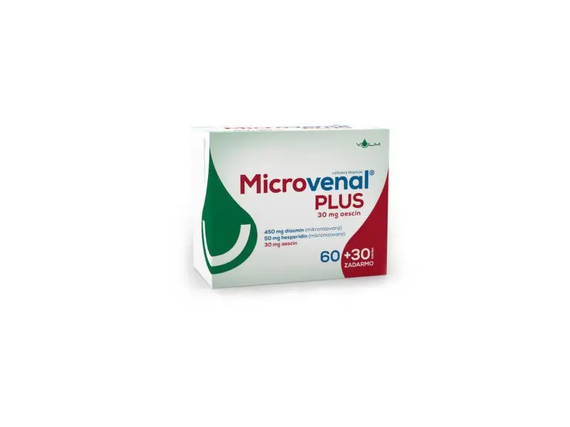 VULM Microvenal PLUS tbl flm 60ks + VULM Microvenal PLUS tbl flm 30ks grátis