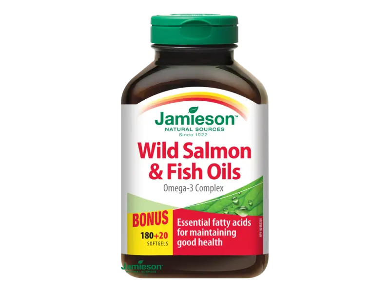 Jamieson Salmon Omega-3 komplex z lososa a rybích olejov 200 cps.