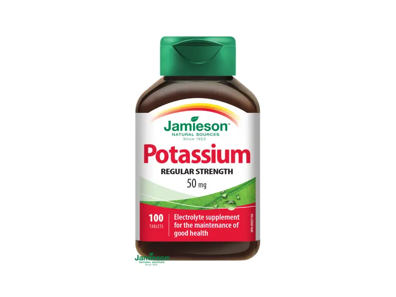 Jamieson Potassium 50 mg 100tbl
