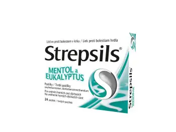 Strepsils Mentol a Eukalyptus 24 pastiliek