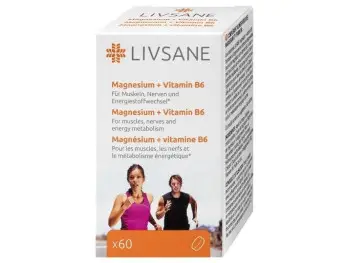 LIVSANE Magnézium + vitamín B6 60 tabliet